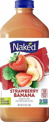 Strawberry Banana Blend Of 6 Juices, Strawberry Banana