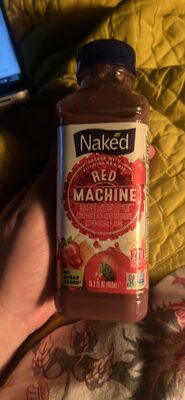 Naked Boosted Red Machine Juice Smoothie 15.2 Fluid Ounce Plastic Bottle.