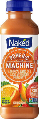 Naked Boosted Power-C Machine Juice Smoothie 15.2 Fluid Ounce Plastic Bottle.