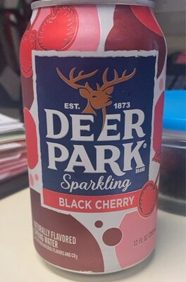 Black Cherry Flavor Sparkling Natural Spring Water, Black Cherry