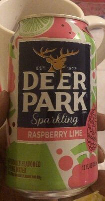 Raspberry Lime Flavor Sparkling Natural Spring Water, Raspberry Lime