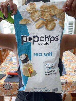 Sea Salt Potato Popped Chip Snack, Sea Salt