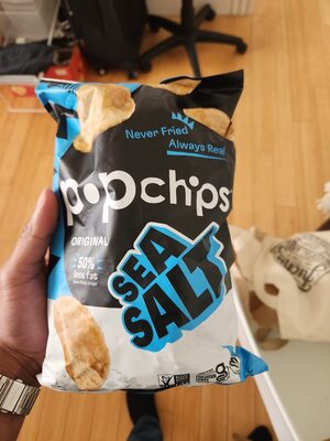 Sea Salt Potato Popped Chip Snack, Sea Salt