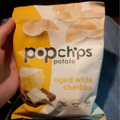 Aged White Cheddar Popped Potato Chip Snack, Aged White Cheddar