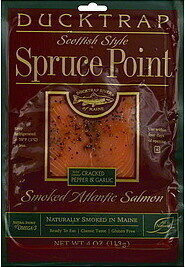 Scottish Style Smoked Atlantic Salmon With Added Cracked Pepper & Garlic, Scottish Style With Added Cracked Pepper & Garlic