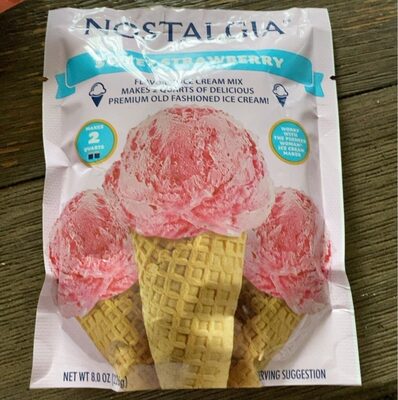 Sweet Strawberry Flavored Ice Cream Mix, Sweet Strawberry
