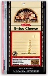 Premium Natural Cheese, Thin Sliced, Swiss Cheese