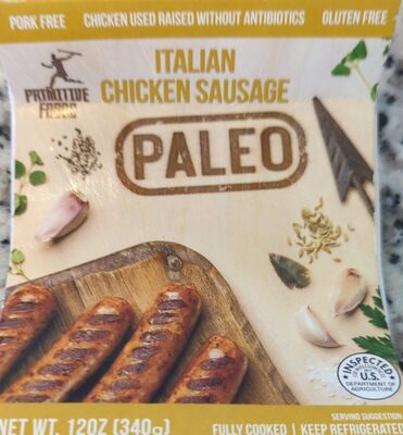 Paleo Italian Chichen Sausage, Paleo Italian Chicken