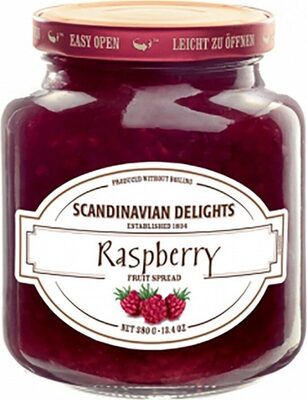 Scandinavian Delights, Fruit Spread, Raspberry, Raspberry