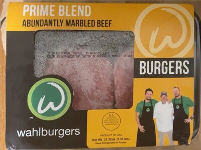 Prime Blend Abundantly Marbled Beef Burgers, Prime Blend