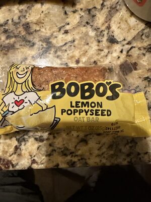 Lemon Poppyseed Oat Bar, Lemon Poppyseed
