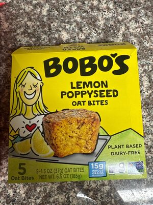 Lemon Poppyseed Oat Bites, Lemon Poppyseed