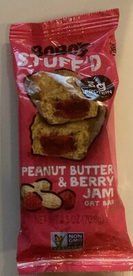 Peanut Butter & Berry Jam Stuff'D Oat Bar, Peanut Butter & Berry Jam