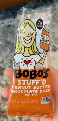 Peanut Butter Chocolate Chip Stuff'D Oat Bar, Peanut Butter Chocolate Chip