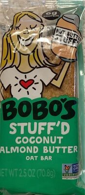 Coconut Almond Butter Stuff'D Oat Bar, Coconut Almond Butter