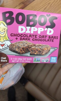 Chocolate + Dark Chocolate Dipp'D Oat Bars, Chocolate + Dark Chocolate