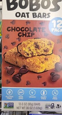 Chocolate Chip Oat Bars, Chocolate Chip