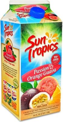 100% Passion Orange Guava Juice, Passion Orange Guava