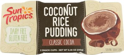 Chocolate Coconut Milk Rice Pudding, Chocolate