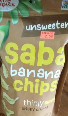 Unsweetened Saba Banana Chips, Unsweetened Saba Banana