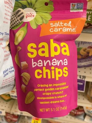 Salted Caramel Saba Banana Chips, Salted Caramel