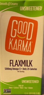 Unsweetened Flaxmilk, Unsweetened