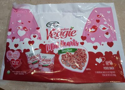 Mini Hearts Sea Salt Chips Potato Snack, Sea Salt