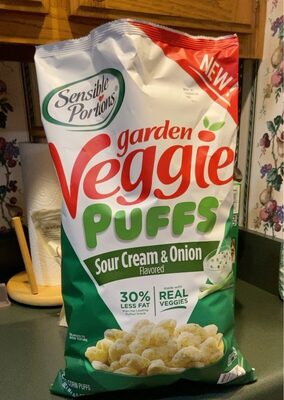 Sour Cream & Onion Flavored Garden Veggie Puffs, Sour Cream & Onion