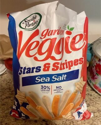 Sea Salt Stars & Stripes Vegetable And Potato Snack, Sea Salt