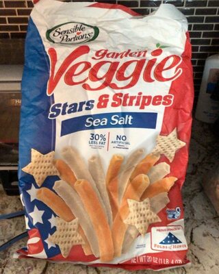 Sea Salt Stars & Stripes Vegetable & Potato Snack, Sea Salt