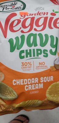 Wavy Chips Cheddar Sour Cream Potato And Vegetable Snack, Cheddar; Sour Cream