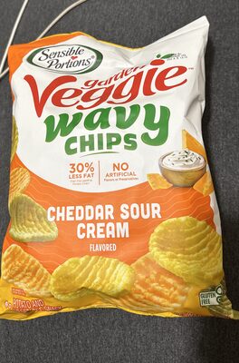 Wavy Chips Cheddar Sour Cream Potato And Vegetable Snack, Cheddar; Sour Cream