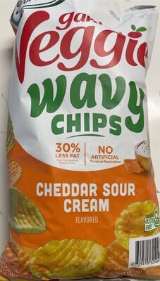Cheddar Sour Cream Wavy Potato And Vegetable Snack Chips, Cheddar Sour Cream