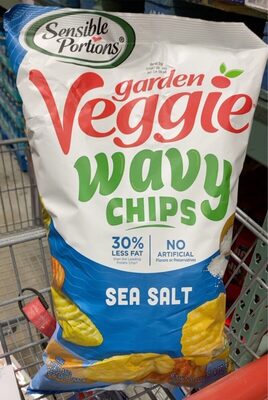 Sea Salt Wavy Chips Potato And Vegetable Snack, Sea Salt