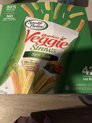 Sea Salt Garden Veggie Straws Potato And Vegetable Snack, Sea Salt