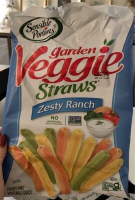 Zesty Ranch Garden Veggie Straws Potato And Vegetable Snack, Zesty Ranch