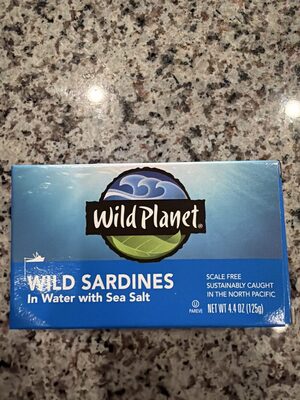 Wild Sardines In Water With Sea Salt, Sea Salt