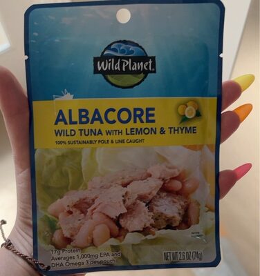 Albacore Wild Tuna With Lemon & Thyme, Lemon & Thyme