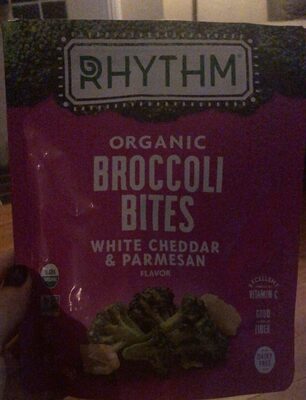 White Cheddar & Parmesan Flavor Organic Broccoli Bites, White Cheddar & Parmesan