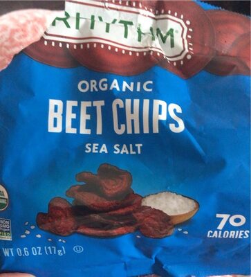 Sea Salt Organic Beet Chips, Sea Salt