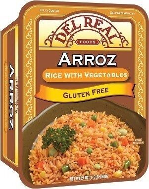 Del Real Foods Rice With Vegetables, 22 Oz