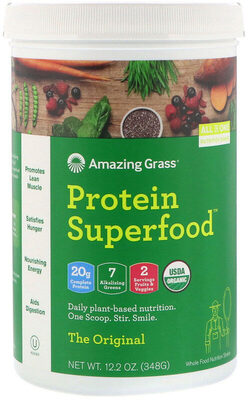Amazing Grass, Protein Superfood Whole Food Nutrition Shake, Original, Original