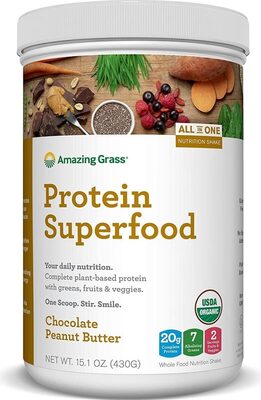 Amazing Grass, Protein Superfood Nutrition Shake, Chocolate Peanut Butter