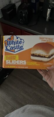 Classic Cheese Sliders With Grilled Onions On Our Signature Bun, Classic Cheese