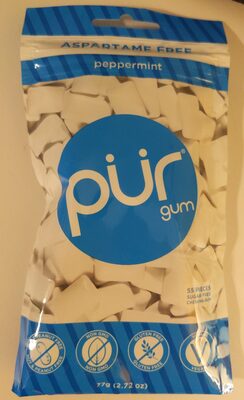 Aspartame Free Peppermint Sugar Free Chewing Gum, Peppermint