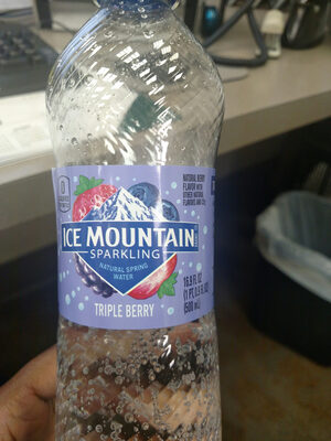 Triple Berry Flavor Sparkling Natural Spring Water, Triple Berry