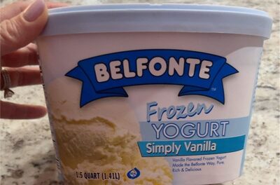 Simply Vanilla Flavored Frozen Yogurt, Simply Vanilla
