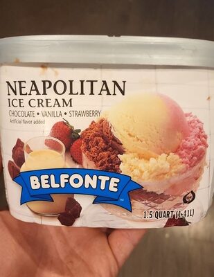 Neapolitan Chocolate, Vanilla, Strawberry Ice Cream, Neapolitan