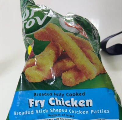 Fry Chicken Breaded Stick Shaped Chicken Patties