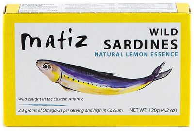 Wild Sardines With Natural Lemon Essence, Lemon
